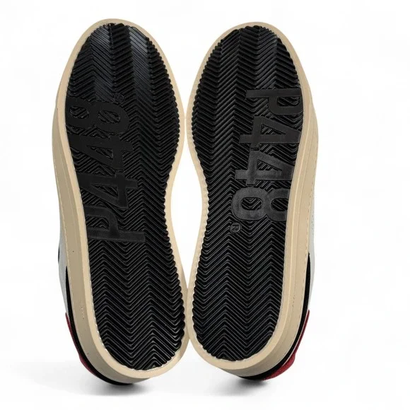 Project‎ Sustainability P448 Leather Sneakers Bali Italy EU 48 US 13.5 White